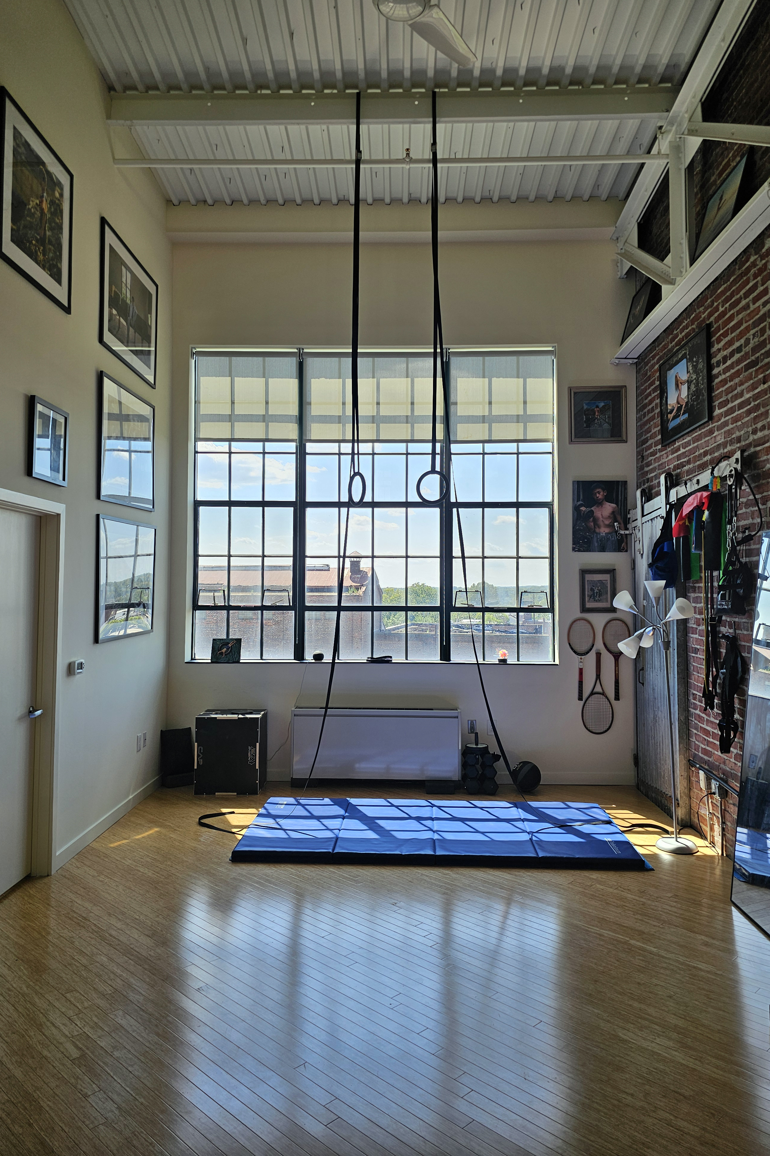 Interior of the home studio at Roebling Lofts in Trenton, New Jersey, used for private life drawing sessions